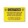 [close out item] SIGN- LOCK OUT  [5x7 in.]