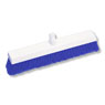[close out item] PUSH BROOM [BRISTLE SOFT HEAD] [18 in.] -BLUE